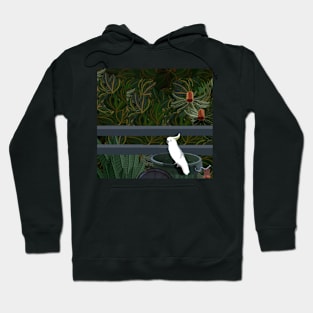 White Cockatoo with Green bin 2023 Hoodie